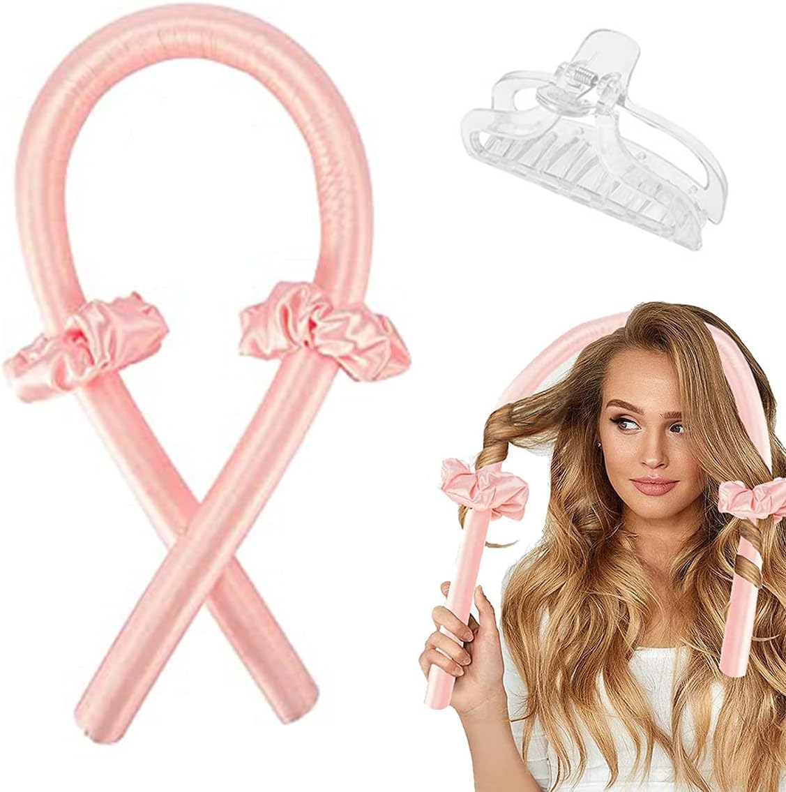 Satin Heatless Curling Rod Headband