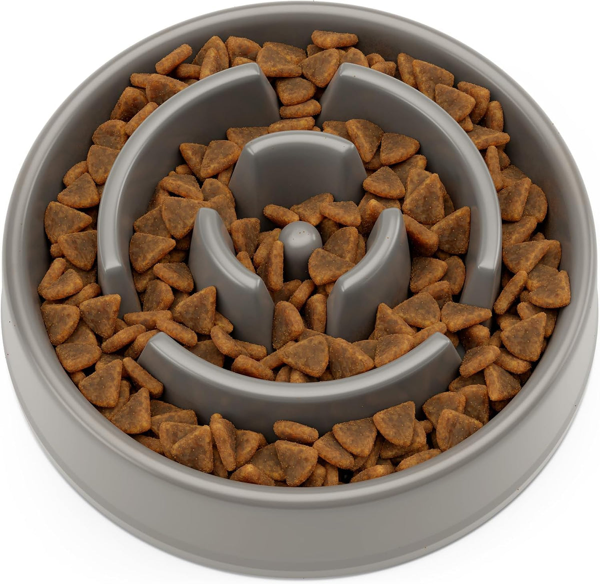 Slow Feeder Dog Bowl in Grey