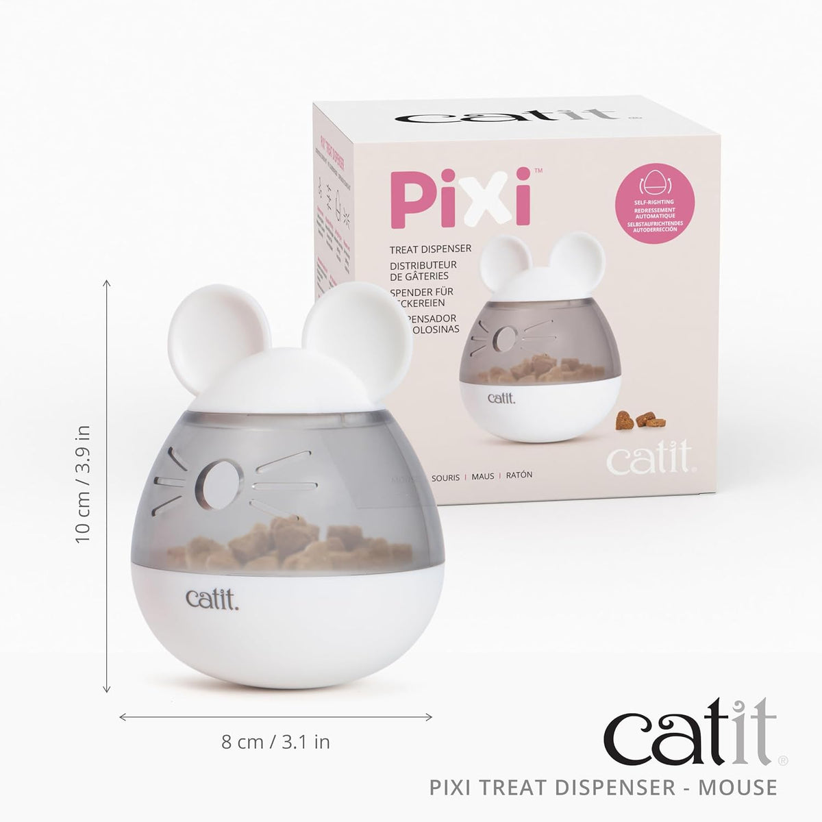 Interactive Cat Treat Dispenser Mouse Shape