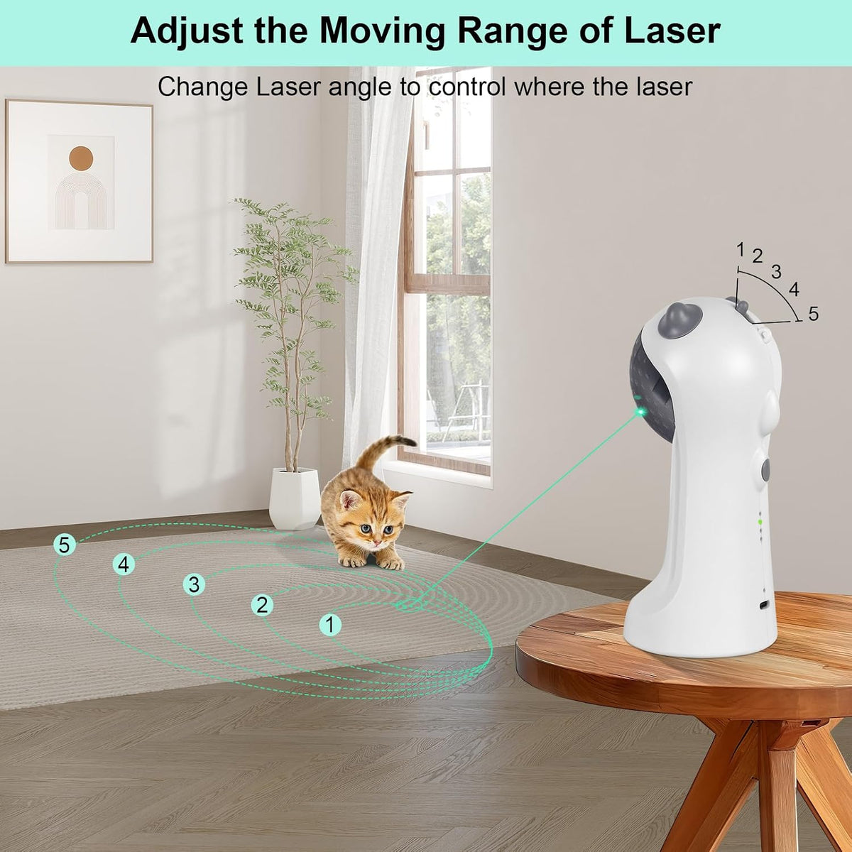 TBTeek Cat Laser Toy features