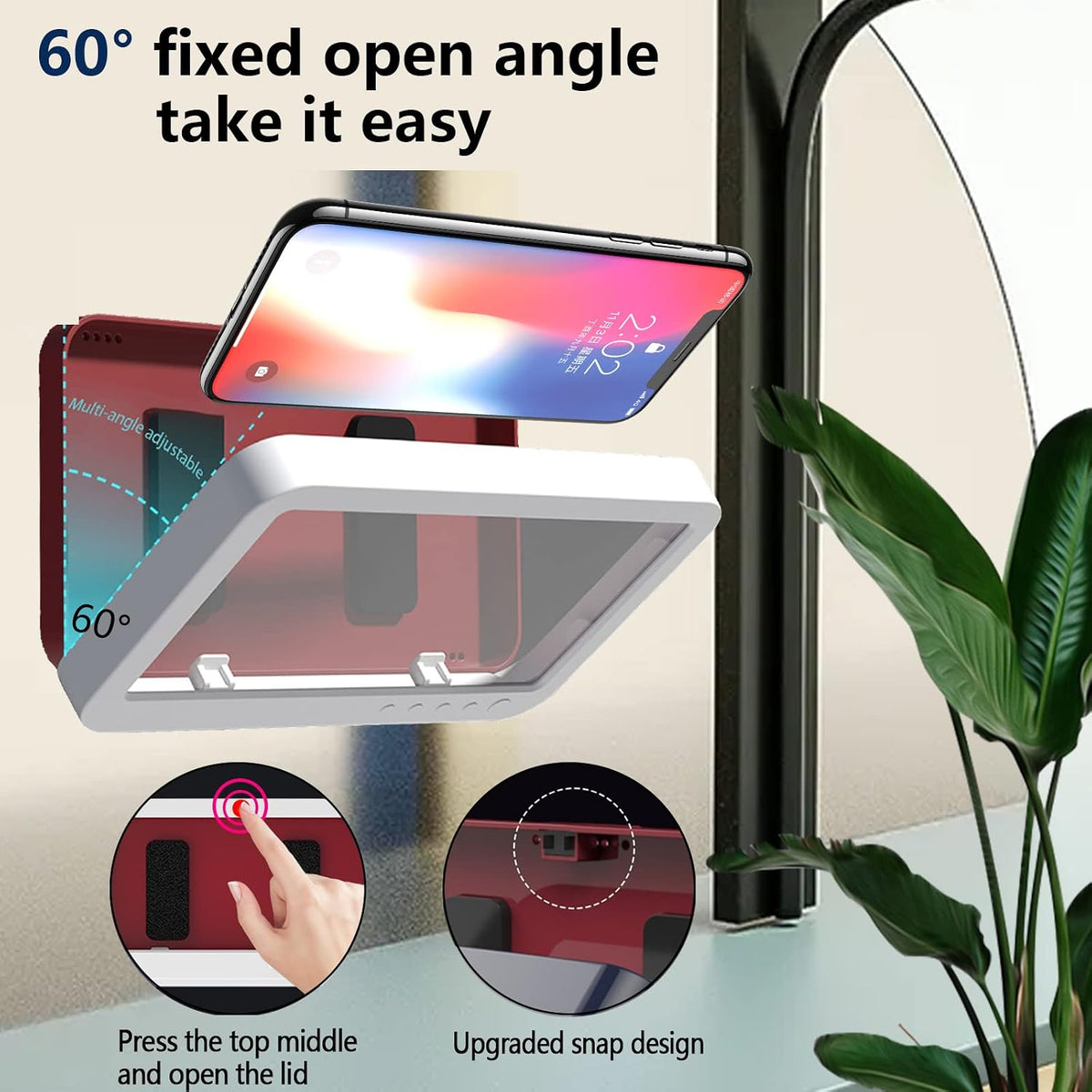 Waterproof Shower Phone Holder
