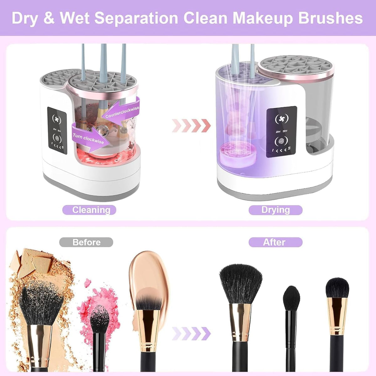 Compact Makeup Brush Cleaner