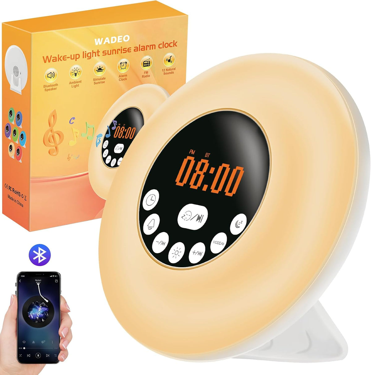 WADEO Sunrise Alarm Clock