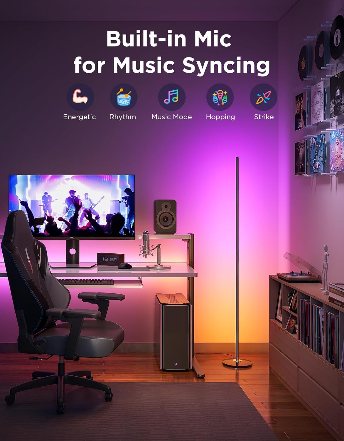 Govee RGBIC Floor Lamp Color Effect